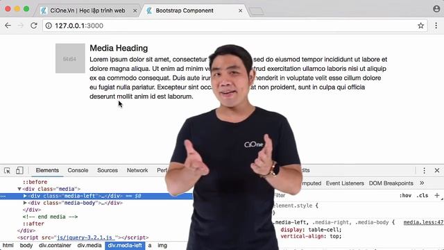 Bootstrap CSS - Bài 45: Tìm hiểu Media Object Component смотреть онлайн