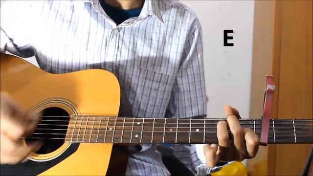 Bollywood Romantic Medley Hit Songs - Simple Open chords hindi guitar cover lesson смотреть онлайн