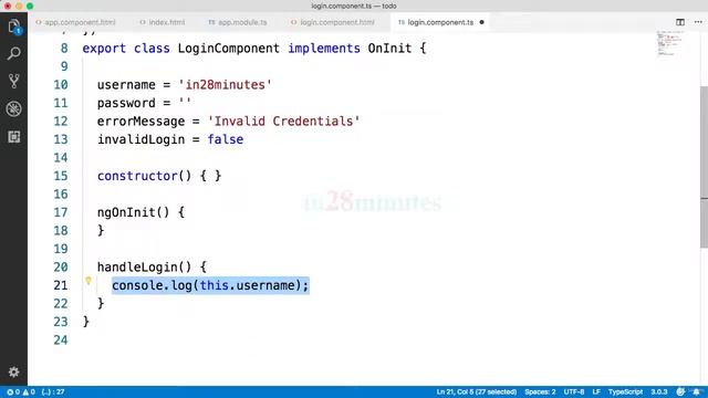 018 Step 16 Adding Hardcoded Authentication to Logic Component ngIf directive смотреть онлайн