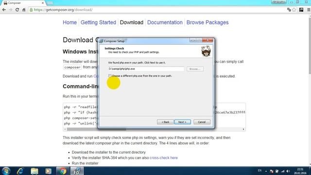Установка Composer PHP под Windows 7 / Install composer php Windows 7 смотреть онлайн