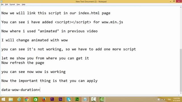 Wow.js with Animate.CSS in Bootstrap Adobe Dreamweaver CC 2015 смотреть онлайн