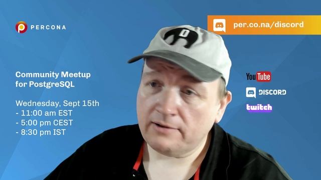 Community MeetUp for PostgreSQL - Percona Community смотреть онлайн