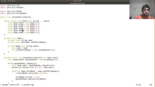 Java Datastructures Graph : Breadth First Search смотреть онлайн