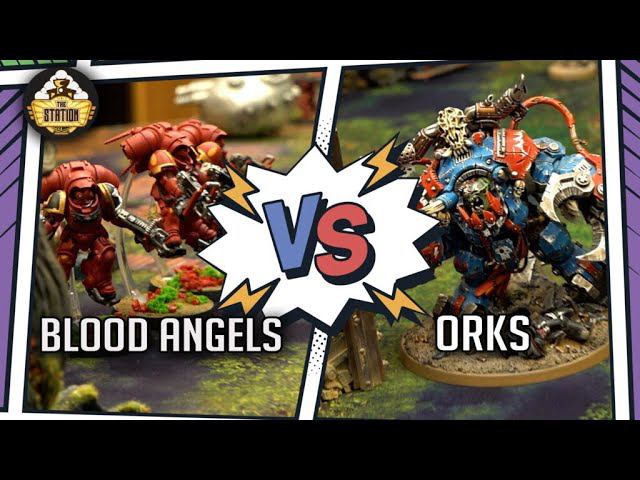 ORKS Vs BLOOD ANGELS I Battlereport 2000pts I Warhammer 40000