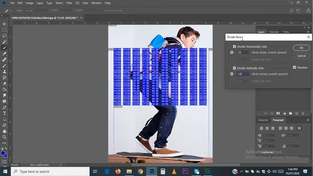 How to use Slice Tool in Adobe Photoshop I Slicing and Exporting images смотреть онлайн