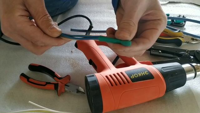 Как я изолирую опрессованные гильзами провода термоусадочной трубкой смотреть онлайн