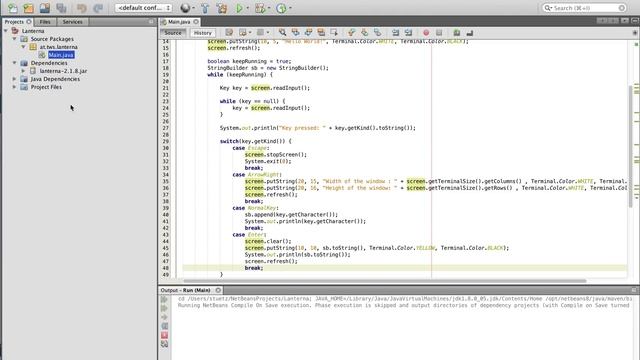 Lanterna, Console Text GUI Library for Java, part 3 смотреть онлайн