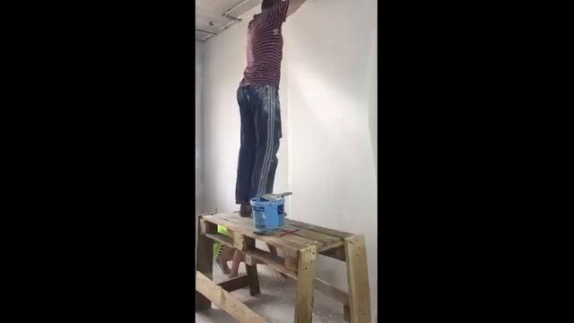 Поклейка стеклохолста на шпаклевку. смотреть онлайн