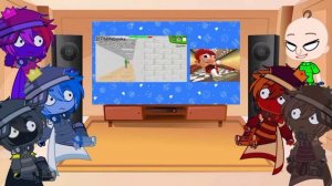The Element's React's To Mario Plays Baldi's Basics || Smg4 || {Sea Gacha}