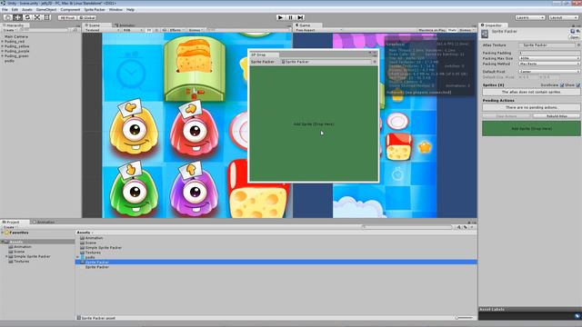 2D Unity 3d v4.6 - Simple Sprite Packer. смотреть онлайн