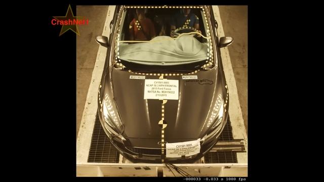 2015 Ford Focus Crash Test (Frontal) смотреть онлайн