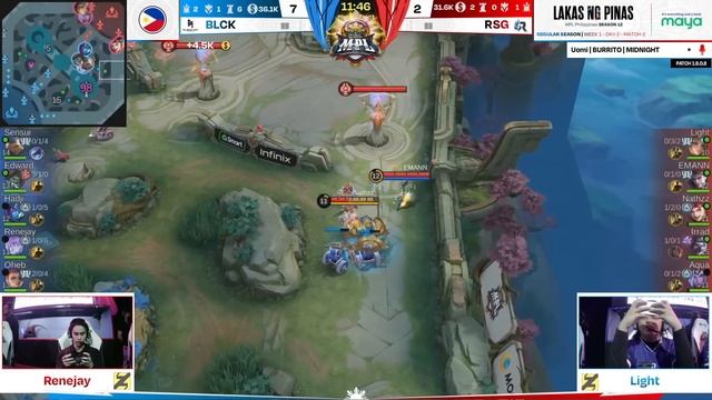 MPL PH S12 - W1D2 - RSG vs BLCK - GAME 1 смотреть онлайн