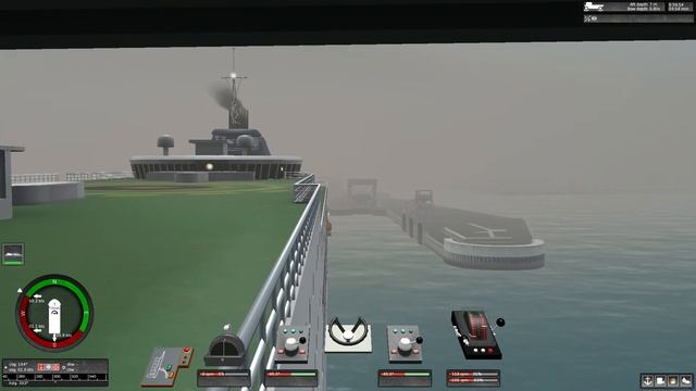 Ship Simulator Extremes backing up a ferry into dock (calais) смотреть онлайн