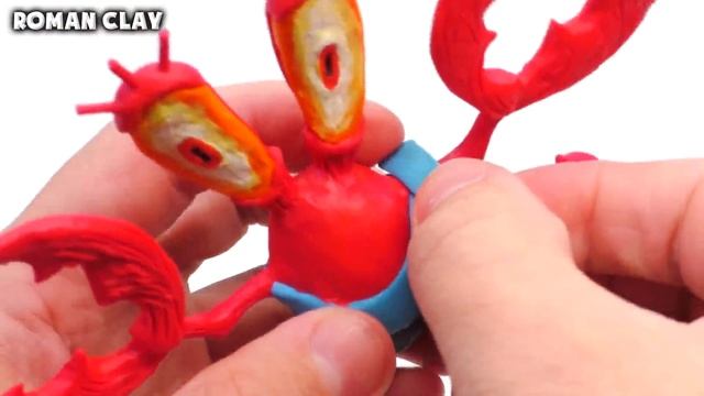 The Krustiest Krab Exe with Clay | Roman Clay Tutorial смотреть онлайн