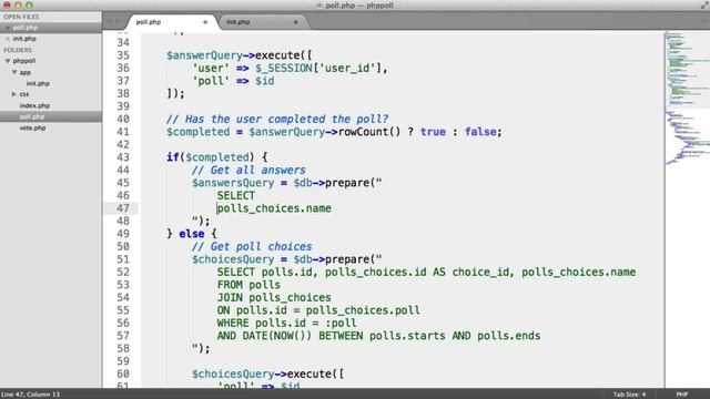 Build A Poll With PHP: Displaying Answers & Percentages (7/7) смотреть онлайн