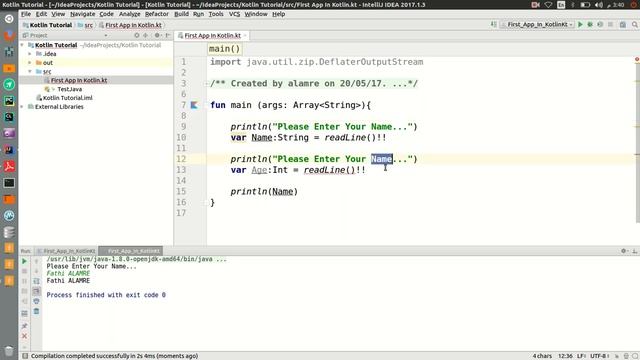 16 - Readline in Kotlin جملة الإدخال смотреть онлайн
