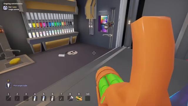 Alpha does art, but he's bad at it... - SuchArt: Genius Painter Simulator Demo Gameplay смотреть онлайн