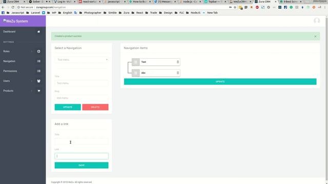 WeZu CMS - React JS and Laravel - Demo Version смотреть онлайн