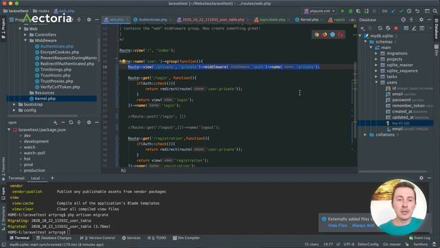 Форма аутентификации в Laravel | Регистрация пользователя в Laravel | Laravel Authentication
