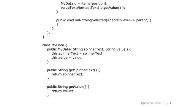 Android : What's the correct way to implement key-value pair in Spinner in android смотреть онлайн