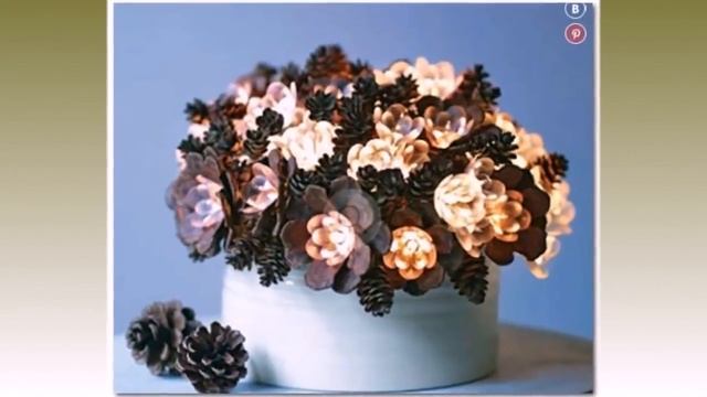 Поделки из шишек своими руками Лесная шишка источник вдохновения смотреть онлайн