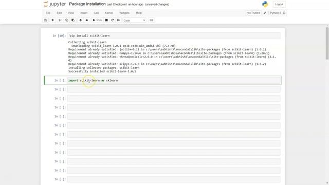 How to Install scikit learn in Python Anaconda Jupyter Notebook смотреть онлайн