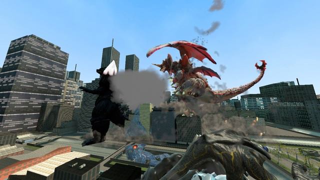 Destoroyah vs Kaiju MONSTERS Fight Garry's Mod смотреть онлайн