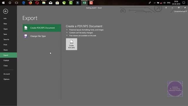 06. How to use the share, export, publish, close, account & excel option смотреть онлайн