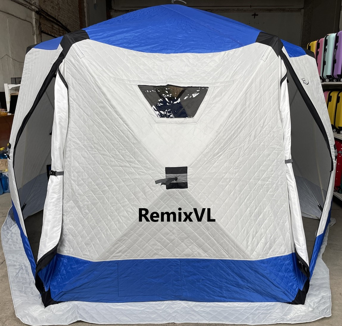 магазин RemixVL: Видео обзор Палатка DT 2035 Куб 350х350х215см утепленная + для трубы смотреть онлайн