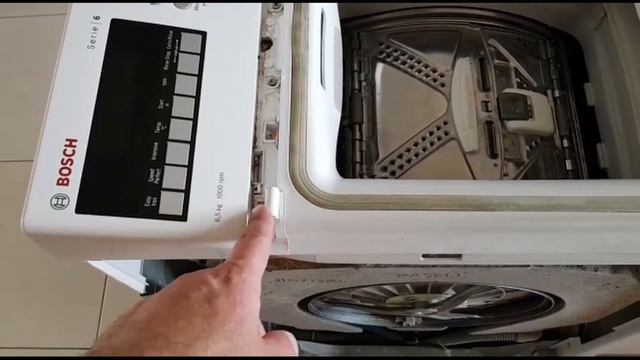 Bosch serie 6 washing machine display disassembly/Ремонт дисплея смотреть онлайн