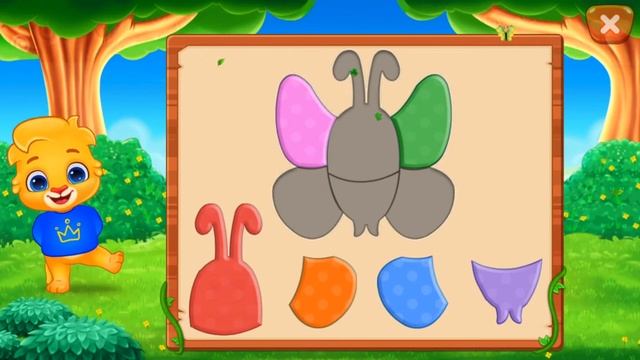 Собираем веселые пазлы в игре Puzzle kids уровень Picture mystery смотреть онлайн