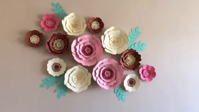 Большие Цветы из бумаги. Декор детской комнаты своими руками / Big Paper Flowers / Kids room ideas смотреть онлайн