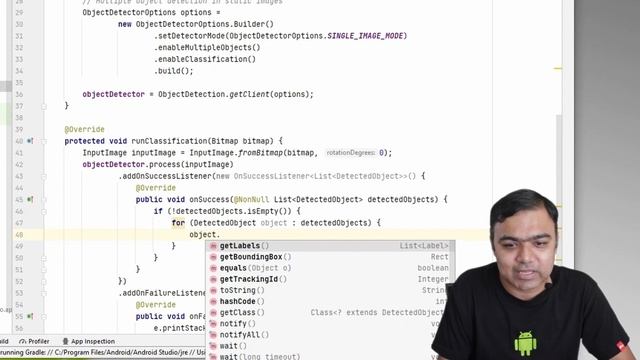 Adding Object detection using Google ML Kit library in Android Studio | ML Kit & TF Lite 008 смотреть онлайн