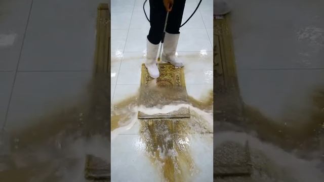 Залипательная стирка ковров/ASMR rug washing video смотреть онлайн
