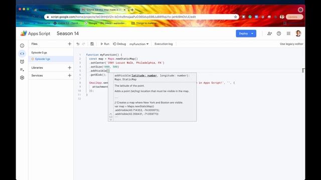 Creating Static Google Maps - Apps Script | Maps Service ~ Episode 14.1 смотреть онлайн