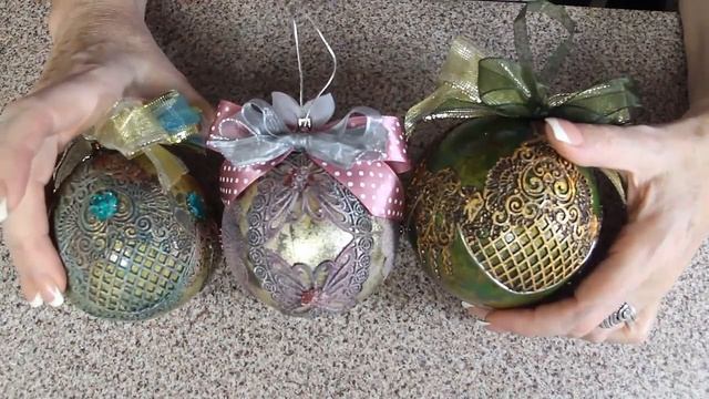 #Наталья Большакова декупаж Новогодние шары Винтажный металл проморолик смотреть онлайн