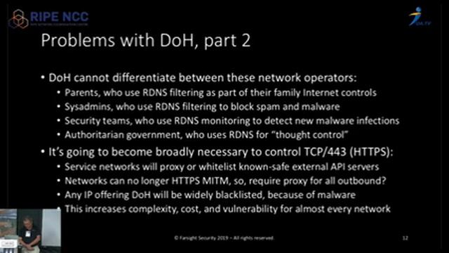 RIPE NCC Regional Meeting Kyiv, Moderating the Risks of DNS Over HTTPS ENG Paul Vixie смотреть онлайн