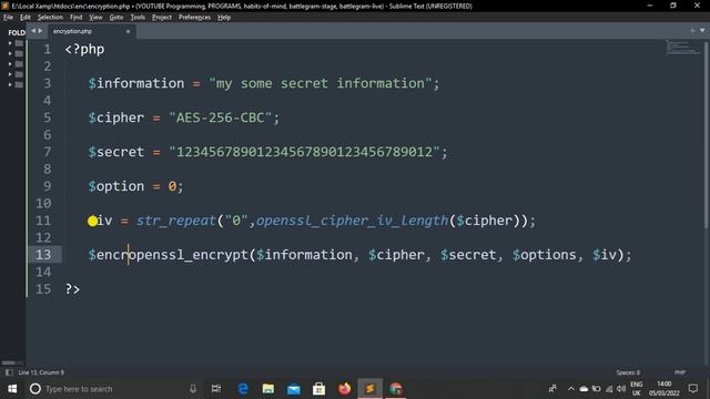 AES-256-CBC Encryption and Decryption In PHP, Laravel, or Codeigniter | AES-256-CBC Encrypt Decrypt смотреть онлайн