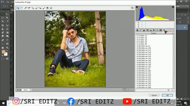 Popular Camera Raw Presets For Photo Editing Photoshop cc Telugu |SRI EDITZ смотреть онлайн