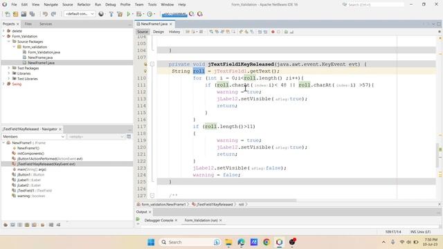 #2 KeyRelease [KEYBOARD] Event in Java Swing | NetBeans Demo | Event Handling | TextField Validatio смотреть онлайн