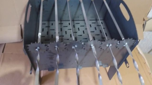 Мангал с механизмом вращения