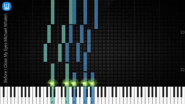 🎹 Before I Close My Eyes, Michael Whalen, Synthesia Piano Tutorial смотреть онлайн
