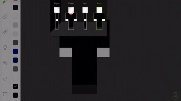 How to make a Slenderman skin for minecraft pe (skin creator)