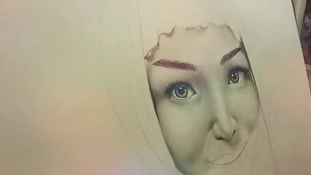 Карандашный портрет / крупный смотреть онлайн