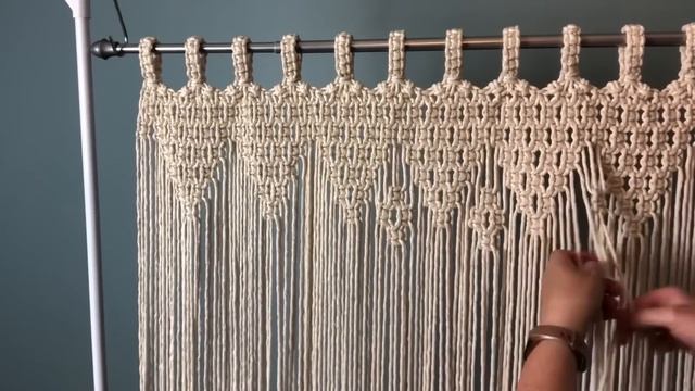 DIY Macrame Curtain Demo (Advanced)