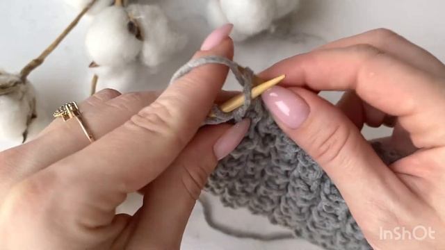 Простой интересный узор спицами / Узоры спицами / Вязание спицами / Узор для шапки спицами смотреть онлайн