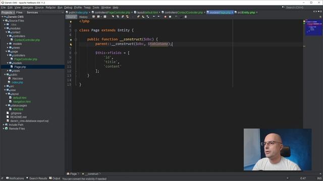 8. Modules and PHP Abstract class | Build a CMS using OOP PHP CMS tutorial MVC [2020] смотреть онлайн