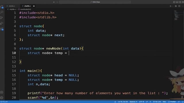 Write a ‘C’ program to create a singly linked list, reverse it and display both the list. смотреть онлайн