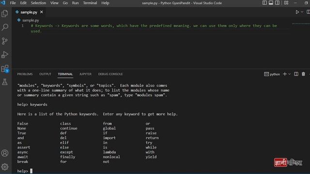 Keywords in Python| Lecture 5 | Python for Beginners смотреть онлайн