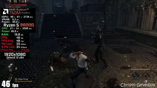 Ryzen 5 8600G with AMD Radeon 760M : Test in 40 Games